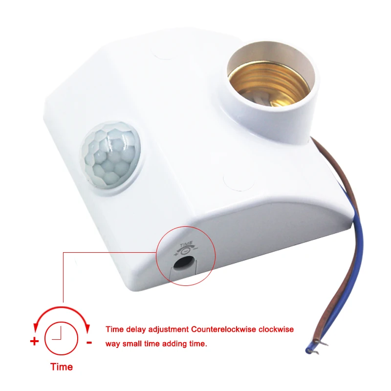 E27 Pir Infrared Motion Sensor Led Light Lamp Holder Base Luminous