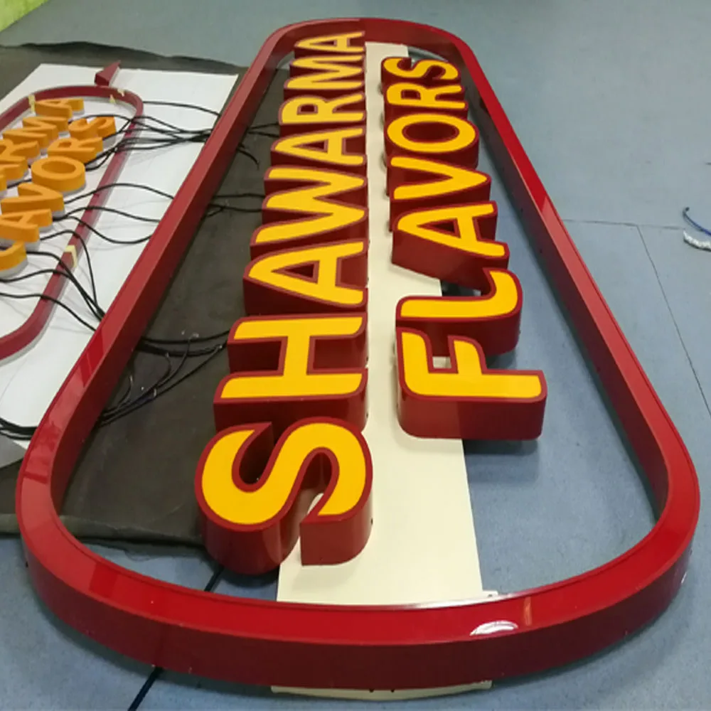 Office Indoor Business Wall Sign Board Custom Business Signs Indoor Led