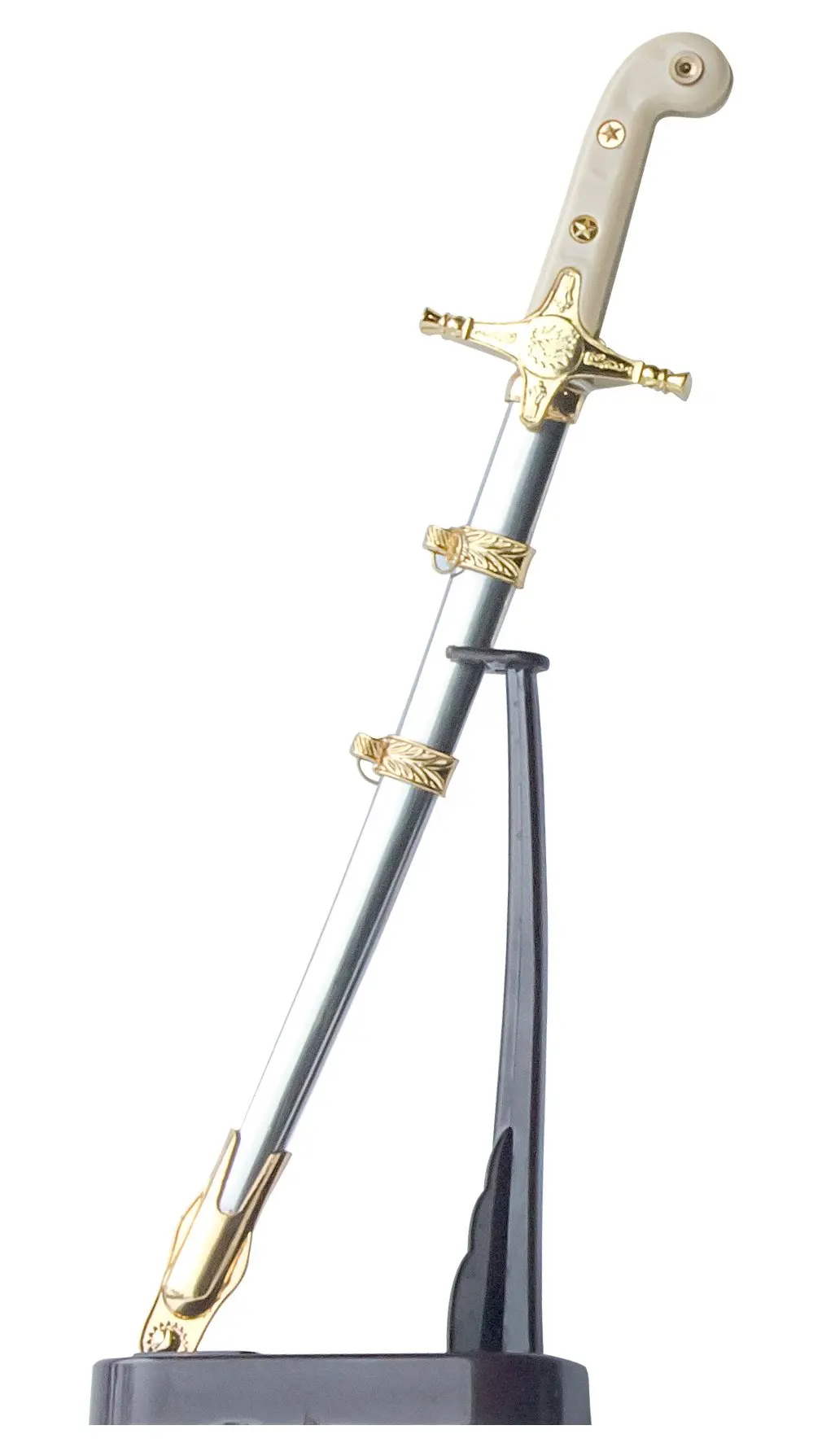 Zelda Hylian Master Sword Style Stainless Steel Blunt Letter Opener Gift Stand