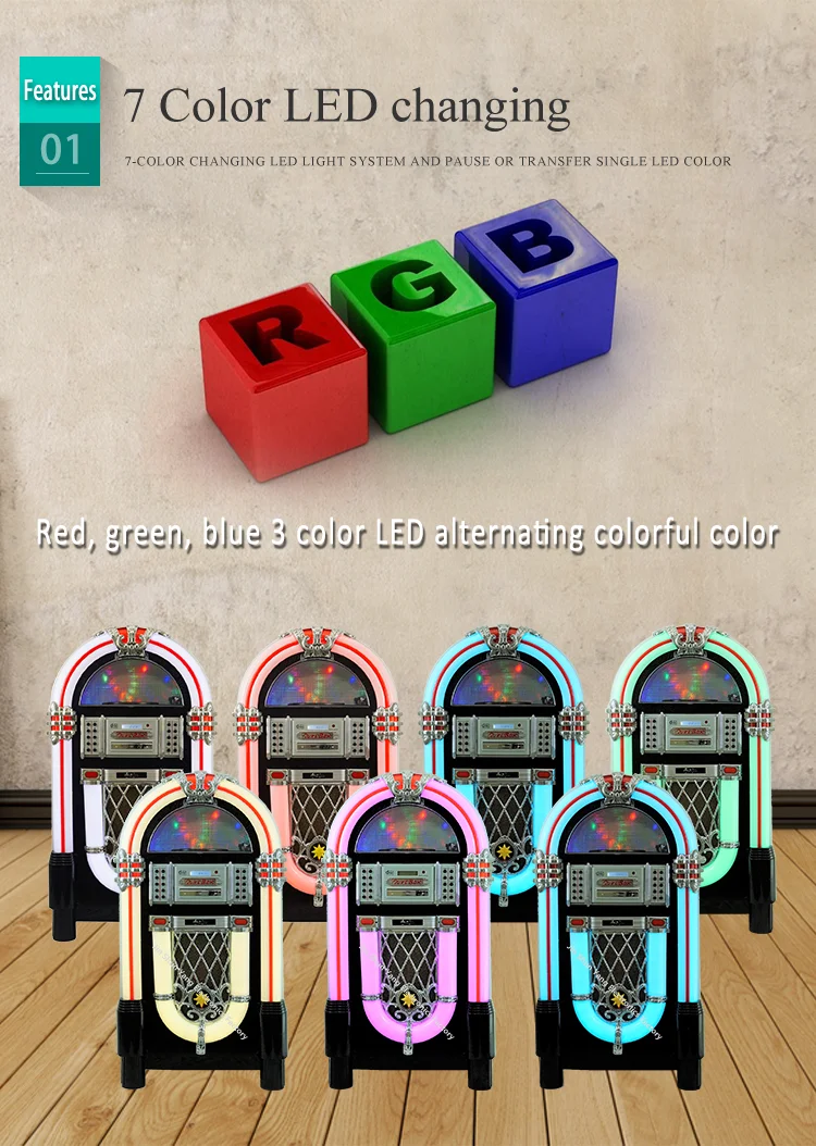 China Digital Jukebox Speaker System With Color Changing Lights And Bt Technology Buy Jukebox