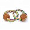 2018 new listing popular low price corn shaped dog chew toy pet toys with cotton balls dog rope toy