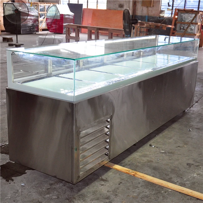 Golden Supplier Birthday Cake Dessert Shop Used Bakery Display Counter