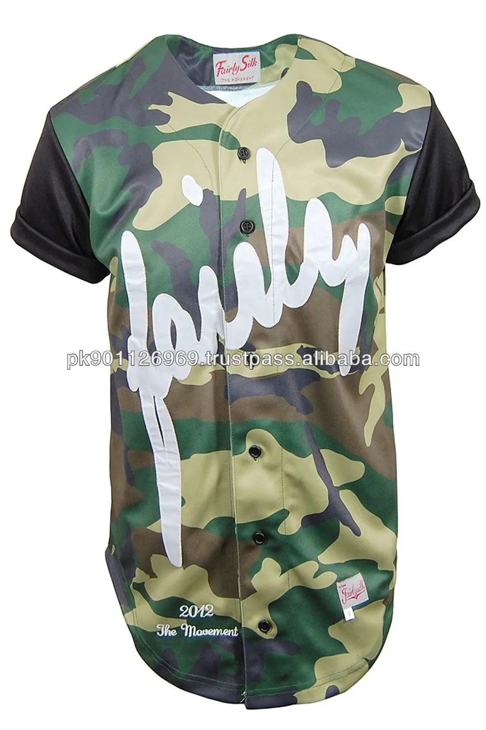 custom camo baseball shirts