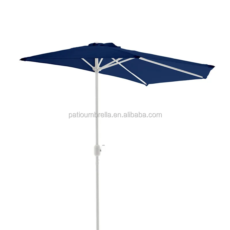 9 Feet Outdoor Half Wall Patio Umbrella With Crank Mechanism For Balcony Buy Balcony Patio Umbrella Wall Umbrella Half Outdoor Umbrella Product On Alibaba Com