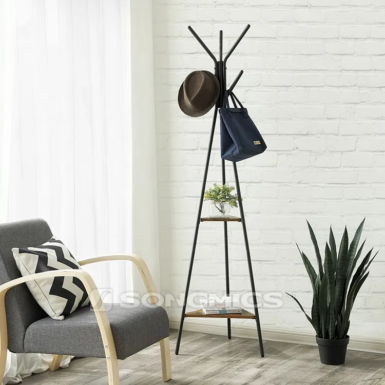 Vintage Rustic Portable Modern Wooden Mdf Free Standing Tree Shaped