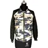 Trendy style cotton padded overcoat women camouflage padded coat