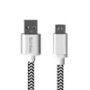 30CM Nylon Braided USB Connector Charger Data Cable for Phones