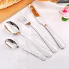 Thickened tip round spoonful fork 1010 stainless steel cutlery knife and fork spoon