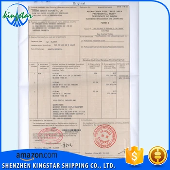 Shenzhen China Certificate Of Origin Service Export 