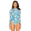2019 Women Back Zipper Long Sleeve Rash Guard Lycra Rashguard Manufacturer Custom Leaf Rash Guard