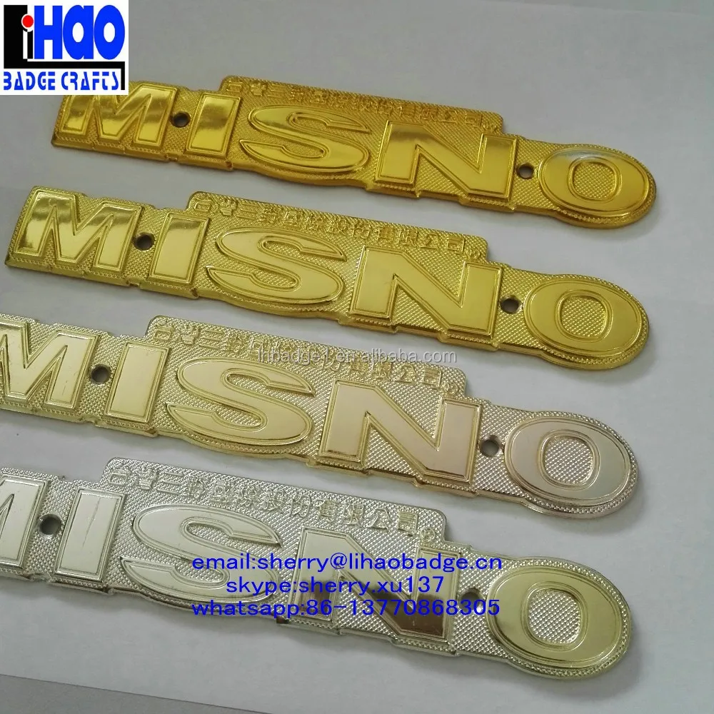 Custom Aluminum Alloy Car Badge For Sale With Various Logo,Raised Logo