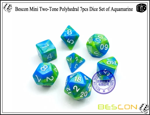 Totem World 7 Pcs Black Dice Set Premium Balanced Polyhedral D90 for...