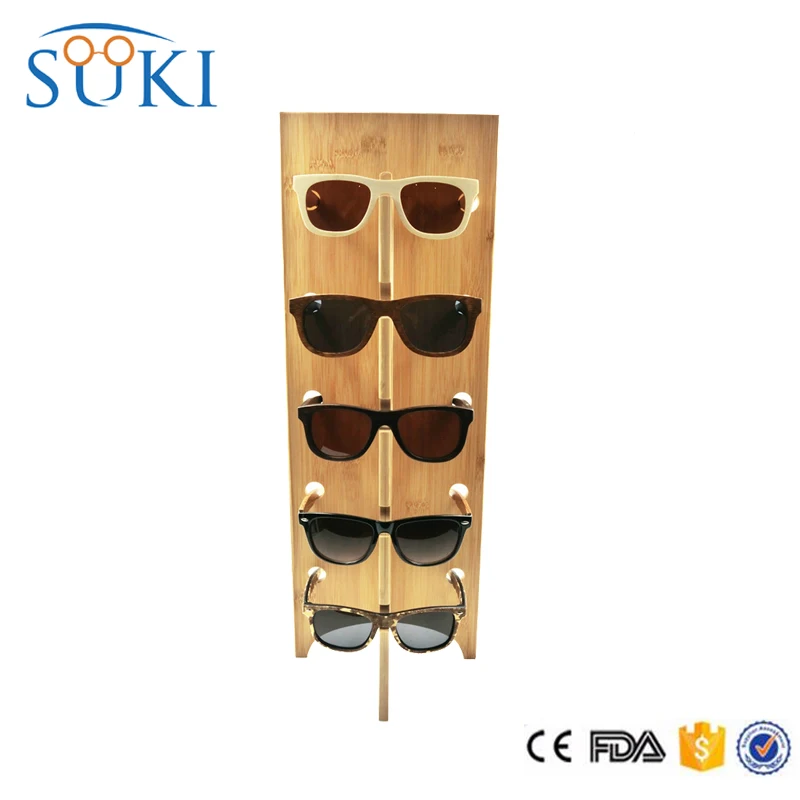 2018 sunglasses display wooden designer showcase