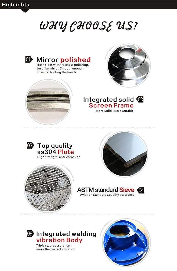 DAYONG High quality rotary vibrating screen for sugar and sea salt