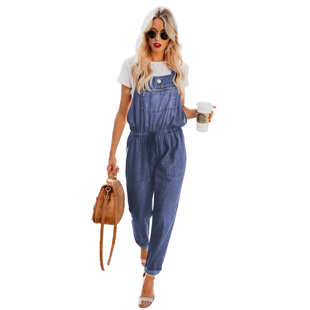 drawstring overalls