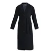 100% Wool Top High Quality Chinese Factory Black Winter Long Women Coat