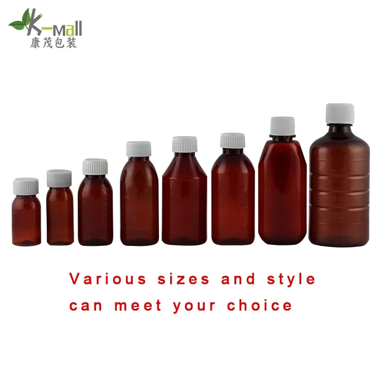 200ml Simple Syrup Bottle Pointed Bottle Syrup Plastic Cough Syrup