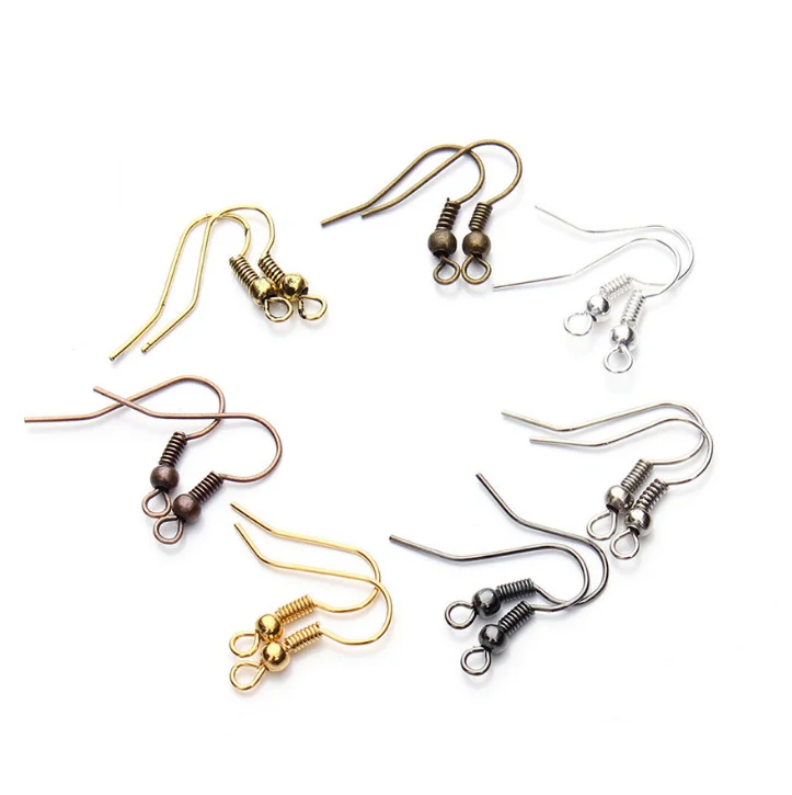 Brass Ear Hook Clasp Dangle Earring Findings For Jewelry Making Supplies