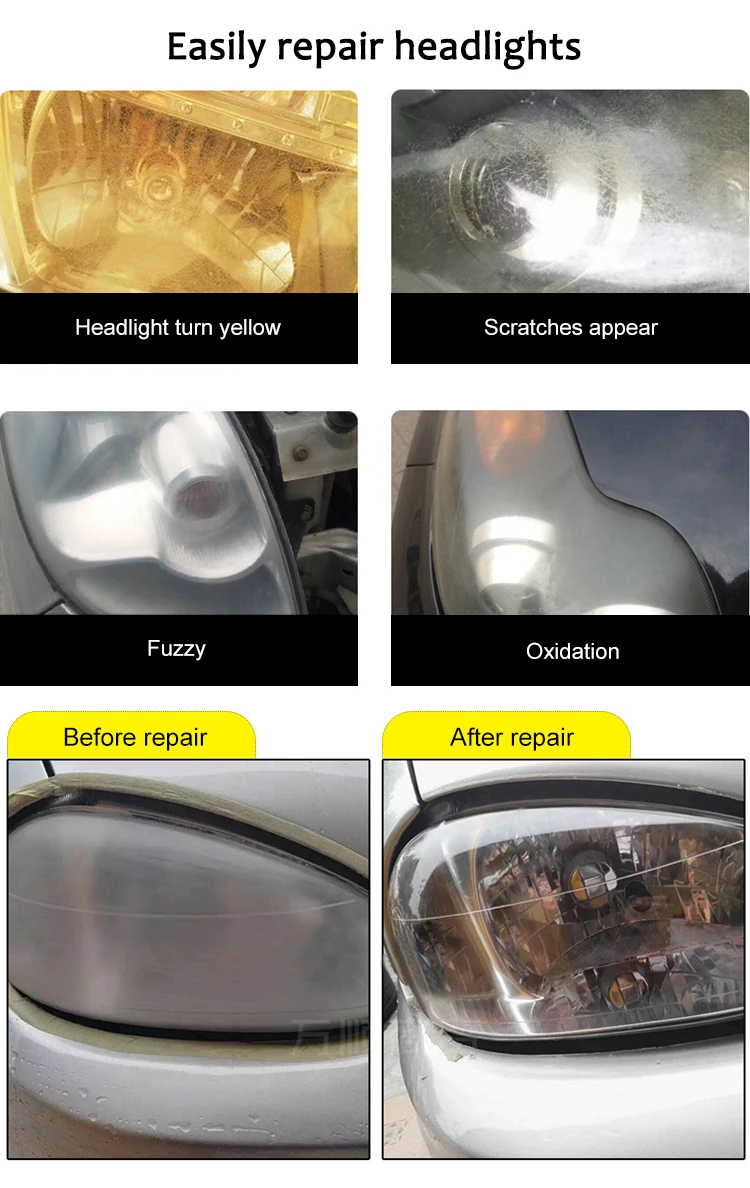 Allplace Headlight Liquid Kit Car Headlight Restoration Kit Car
