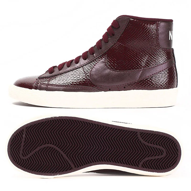 nike blazer mid burgundy