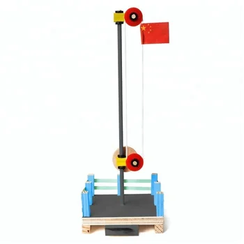 Learn Pulleys Diy Flag Platform Kids Wooden Educational Toys - Buy Diiy ...