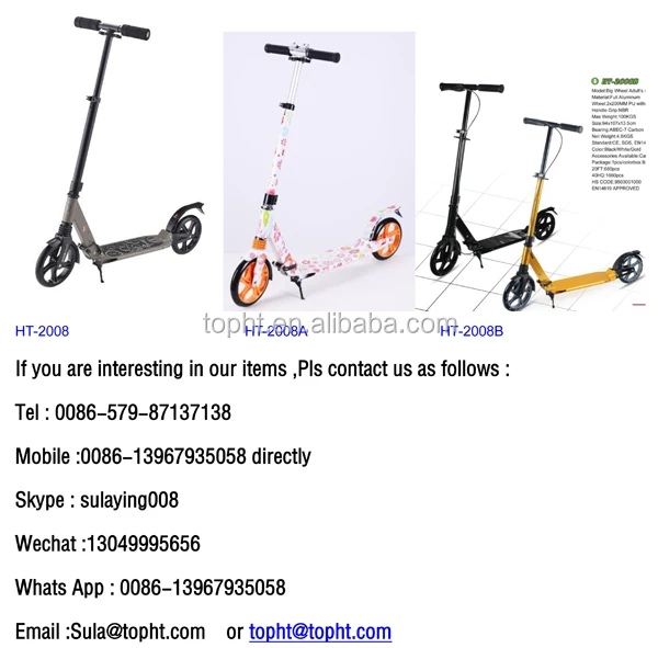 200mm Disk Brake Adult Kick Scooter For Europe - Buy Kick Scooters For