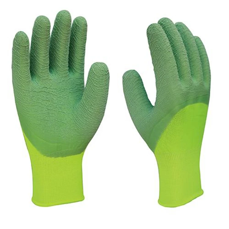 Foldable Cotton Gloves With Rubber Palm Non Latex Gloves Disposable