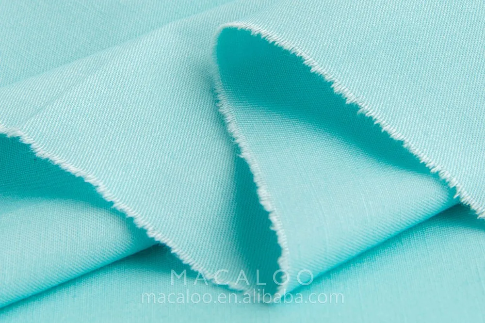Tiffany blue color 100 combed woven cotton twill fabric