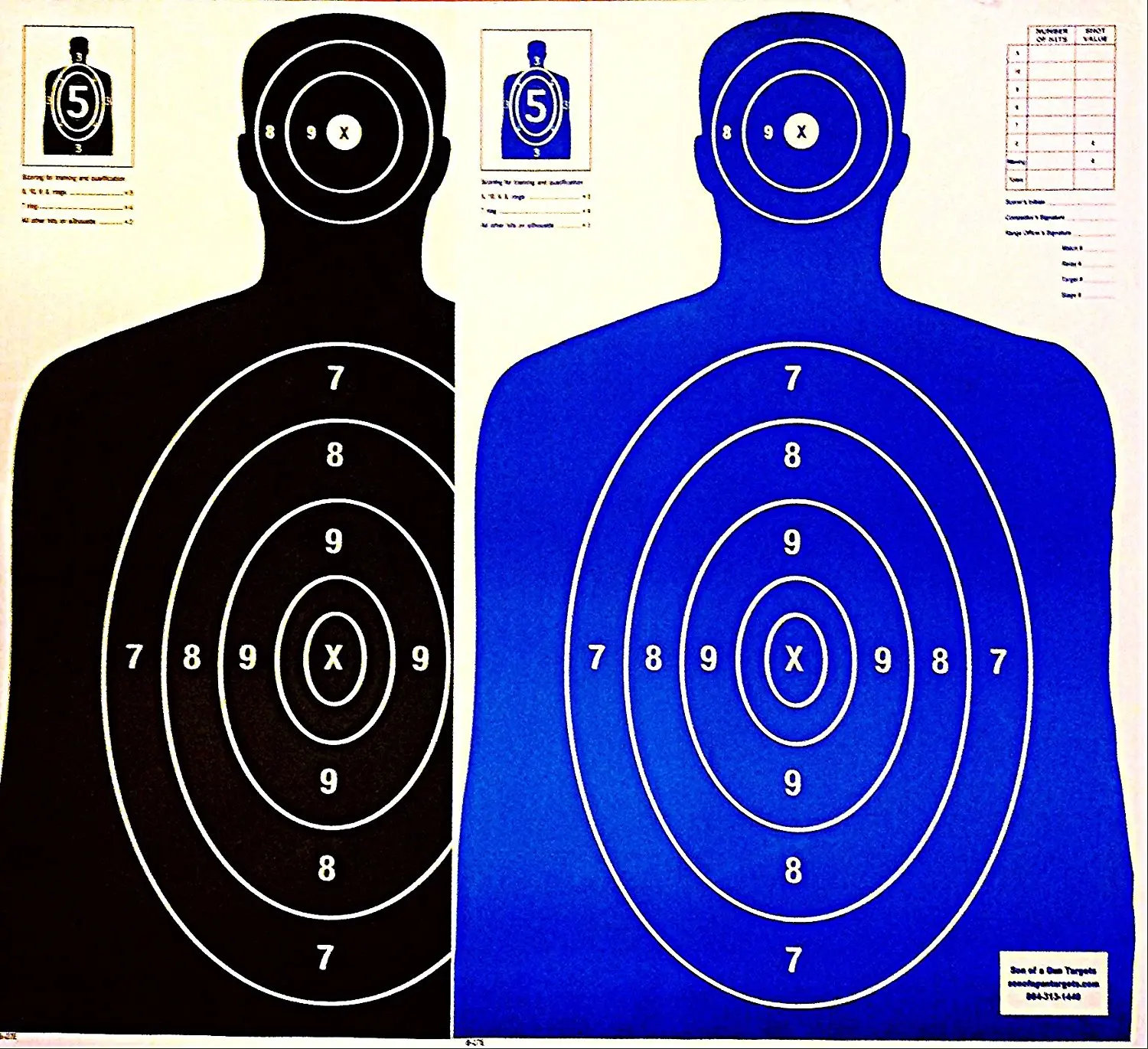 buy-b27-paper-shooting-targets-silhouette-gun-range-rifle-pistol-23x35