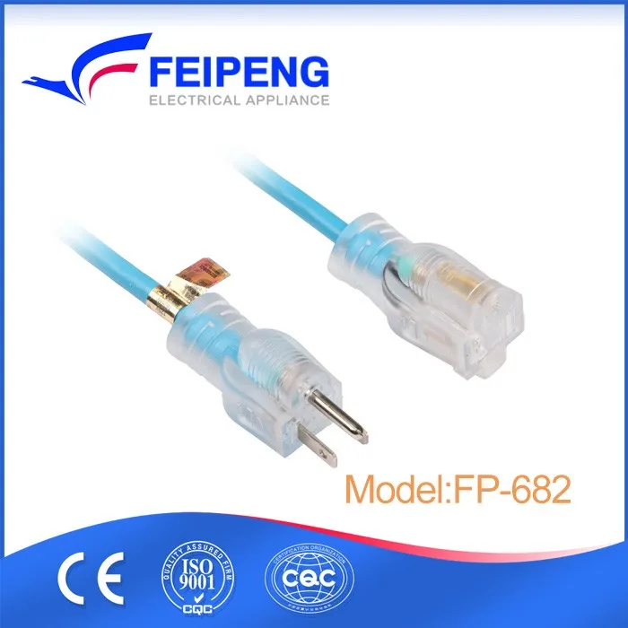 Household Extension Cords Of 3 Outlets Indoor Polarized Electric Plug