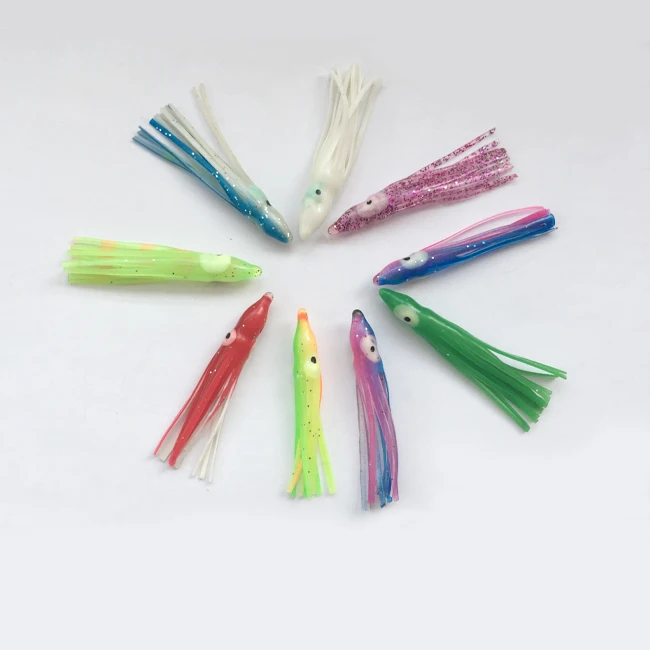 30pcs Octopus Squid Skirt Fishing Lure Set - Saltwater Trolling Hoochies For Big Game