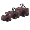 Angola sude fake leather duffel gym travel bag,faux PU outdoor sports weekend duffle holdall roller wheeled trolley luggage bag
