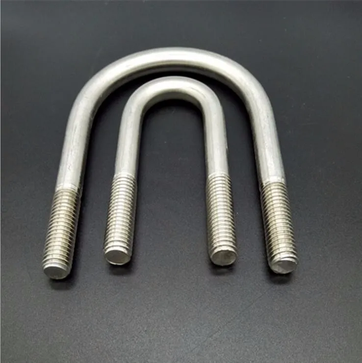 Chrome Plated Customize Nonstandard Square U Bolt With Nut M12 For