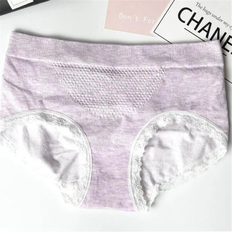 3D honeycomb seamless women underwear massage high elastic cotton file breathable waist hip ladies panties with lace