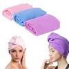 Super Absorbent Bath Spa Shower Head Cap Quick Drying Twist Terry Cloth Microfiber Hair Wrap Turban Towel with Custom Logo