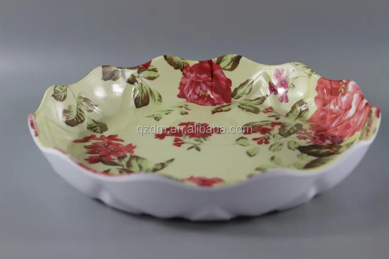 Flower Shaped Melamine Fruit Plata & Dishes
