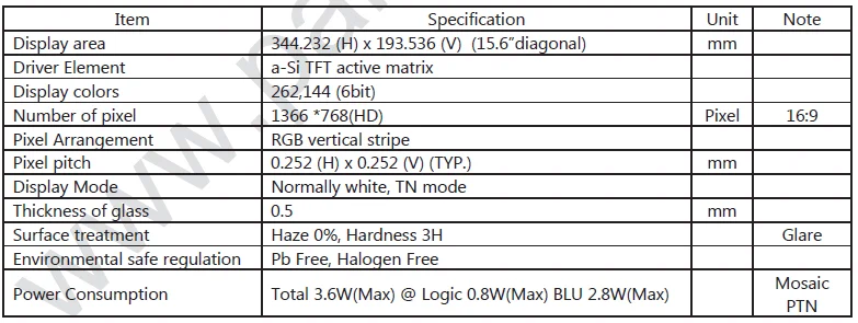 1366 X 768 Pixels Led Back Light With An Embedded Led Driver 15 6 Notebook Screen Buy Led Light Costume Notebook Screen Lcd Panel Product On Alibaba Com