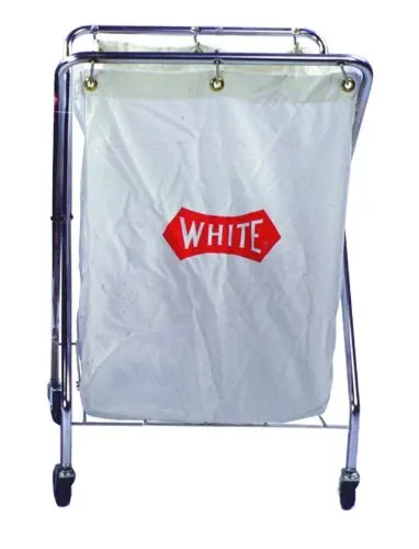 Impact 193-B Cart Collector Cart with 6 Bushel Nylon Pak Cloth Bag 14 Length x 26 Width x 36 Height Blue