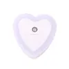 Heart Shape Plug-in LED Night Light Lamp with Light Sensor for Bedroom, Bathroom, Kitchen, Hallway, Stairs