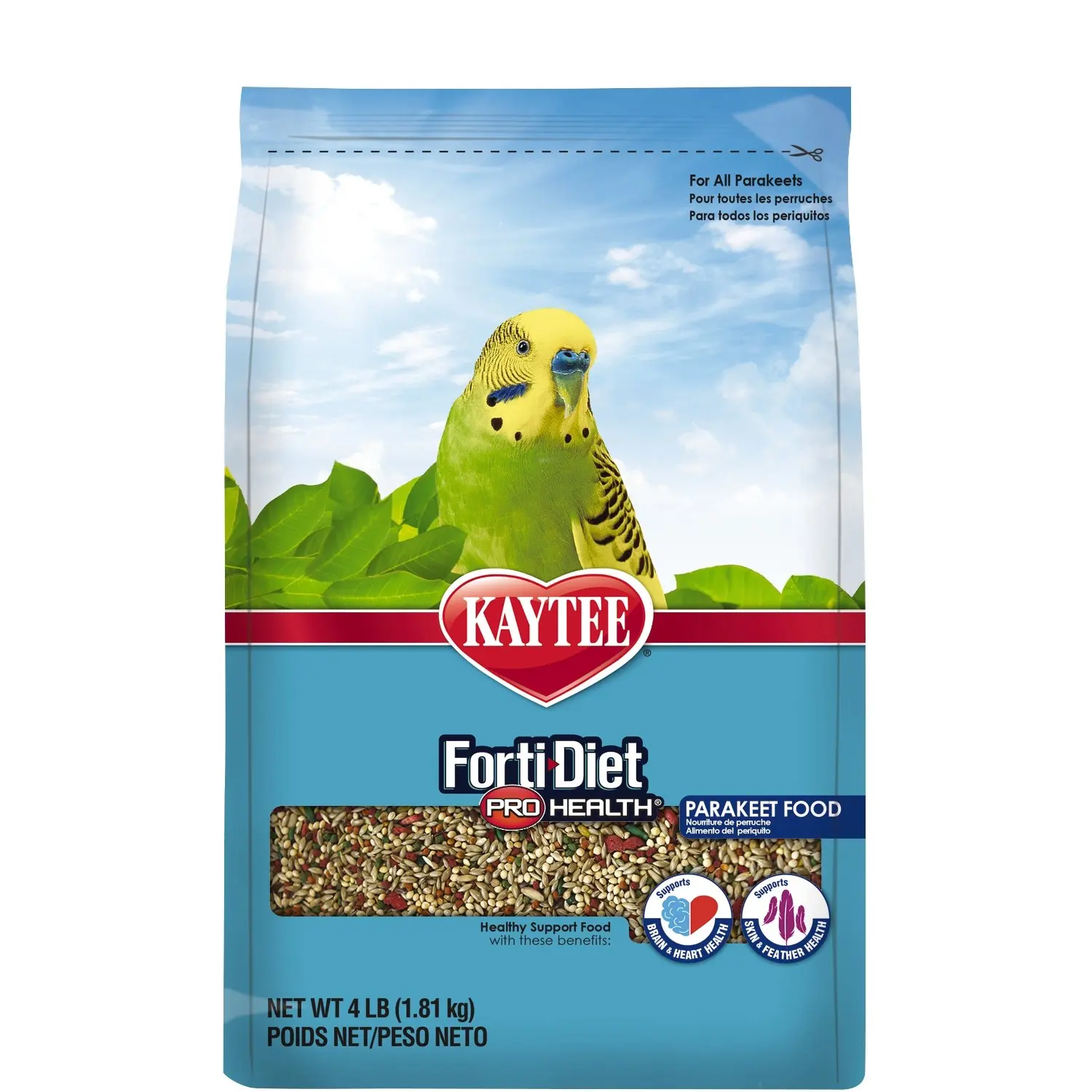 Kaytee Forti-Diet Pro Health Bird Food for Parakeets