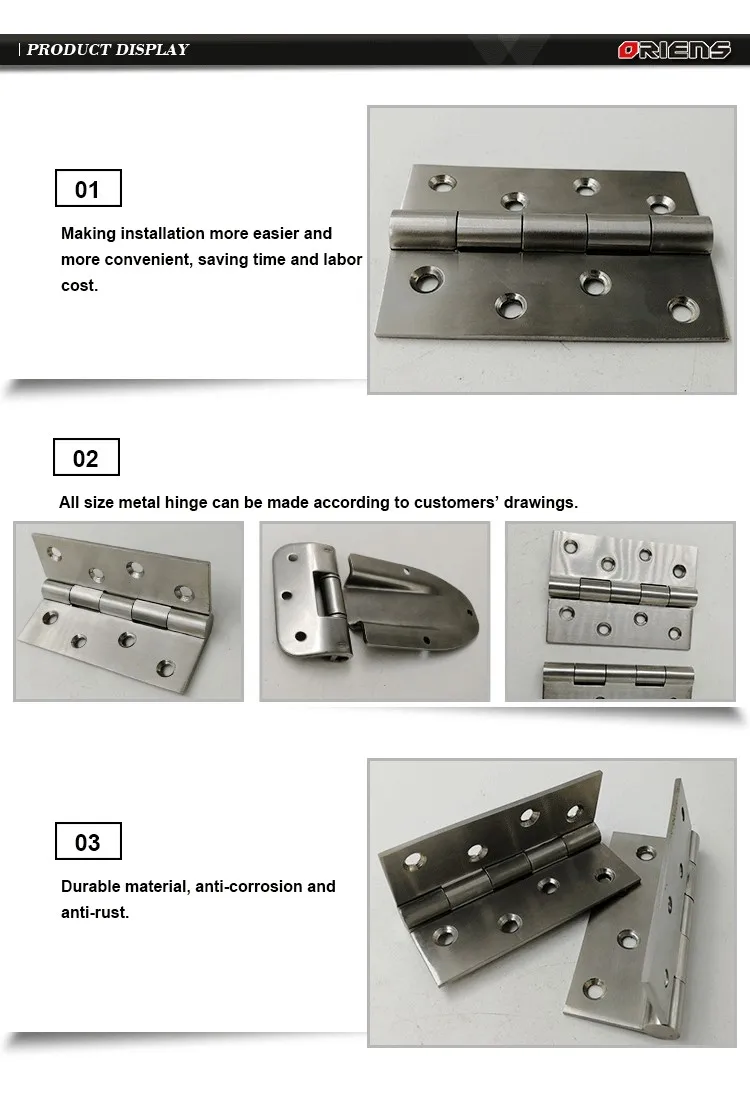 Oem Stainless Steel Custom Furniture Hinge Truck Door Hinge Lock Hinge