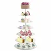 Acrylic wedding cake display stand round plexiglass cupcake display