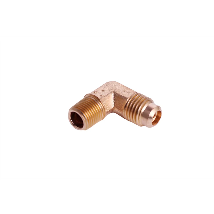 China Supplier 5/8 Sae* 5/8 Sae Pipe Fitting Brass Air Coupling Pipe Fitting Connection 90 Degree Brass Elbow