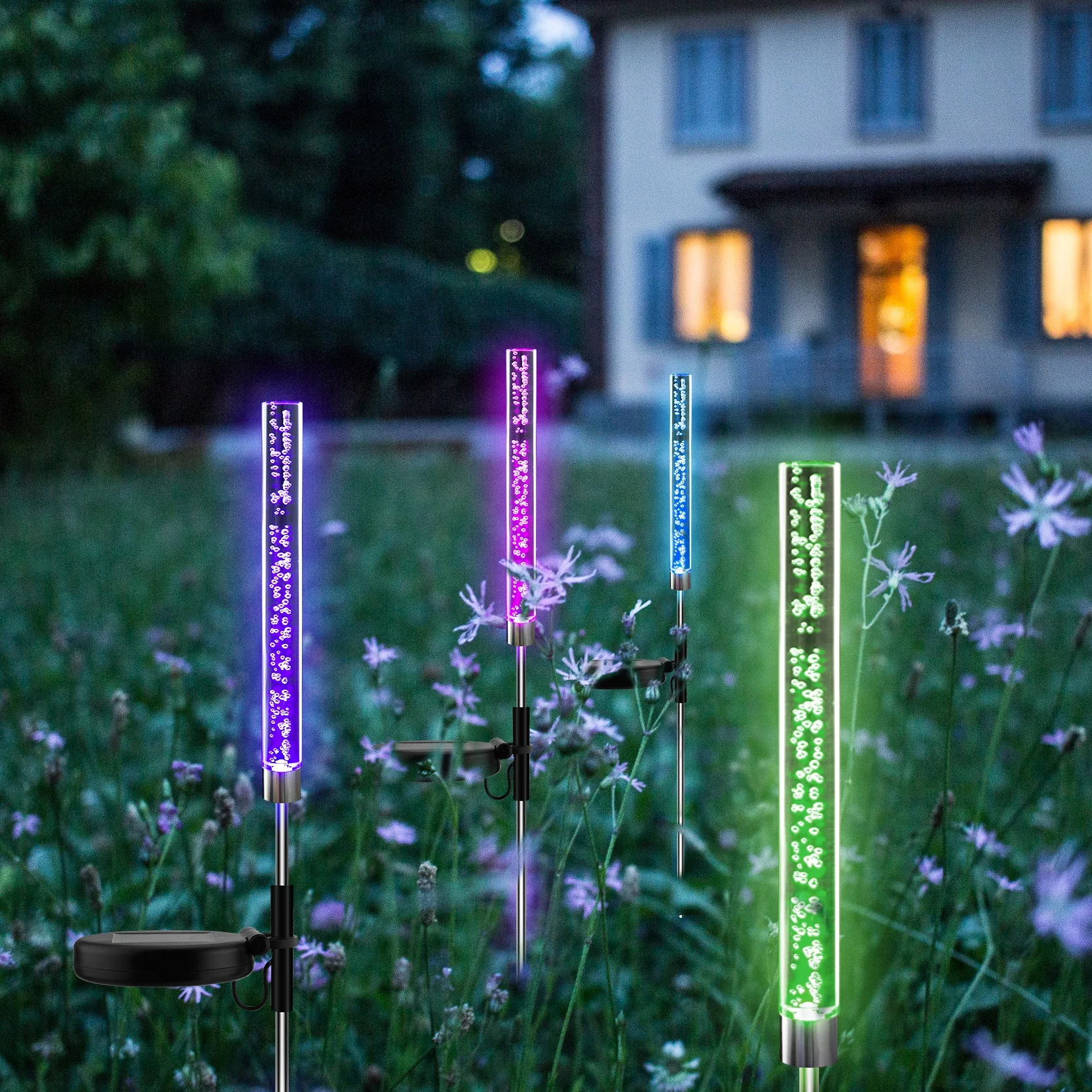 Metal Indoor Outdoor Solar Hanging Japanese Solar Garden Lantern Light