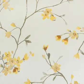 Hidup Bunga Kuning Desain Non Woven Wallpaper Untuk Dinding