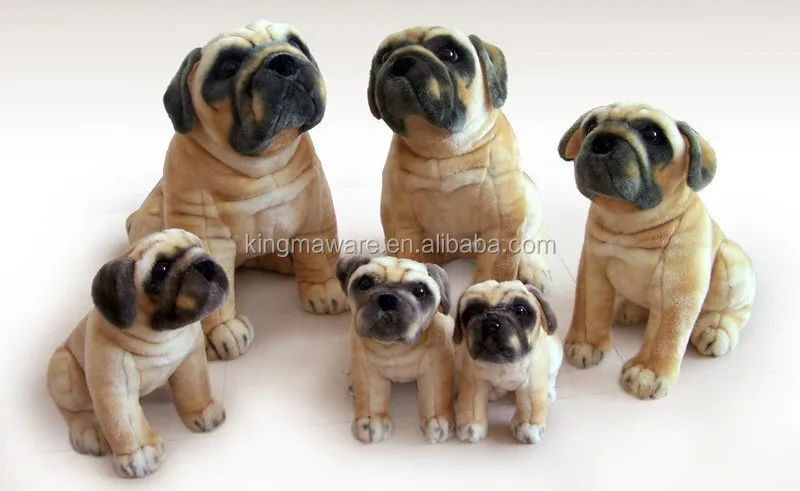 realistic pug stuffed animal