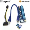 pci-e riser X1 X16 Card Adapter SATA 6Pin Power Cable Usb 3.0 Extender Riser