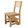 solid wood home furniture multifunctional wooden ladder flower stand chair