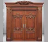 Luxury double entry door Carved wood door