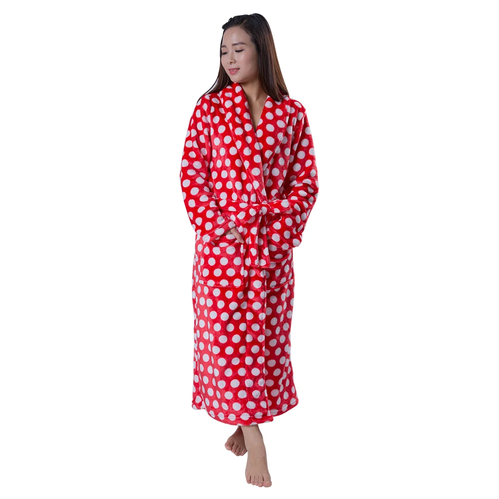 100 Polyester Women Flannel Candlewick Kimono Hotel Dressing Gown Buy